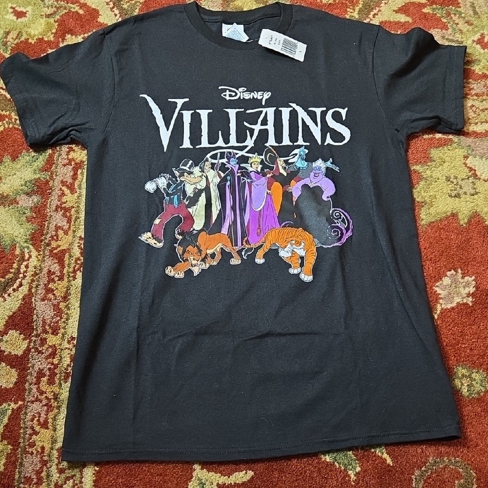 NEW Disney Villains Black Graphic Tee
